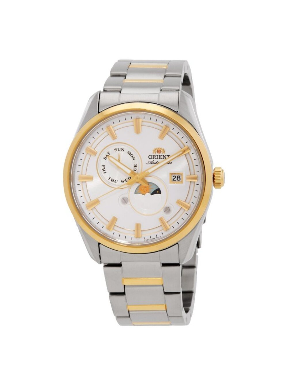 NWT Orient Contemporary Stretto Day-Night Automatic White Dial Men's Watch